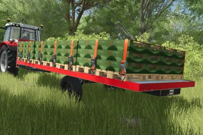 Практичний Flatbed Trailer — Універсальний Платформний Причіп для Перевезень у FS25 — 3