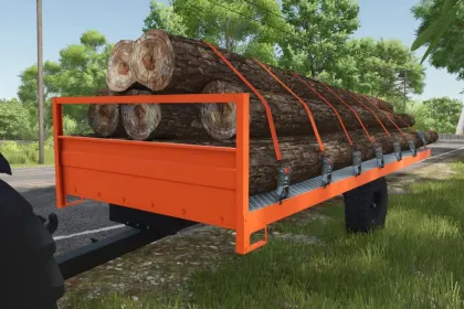 Практичний Flatbed Trailer — Універсальний Платформний Причіп для Перевезень у FS25 — 6