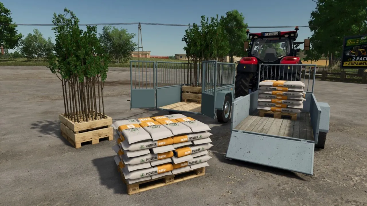 Efficient One Axle Trailer for FS25 — Compact and Spacious