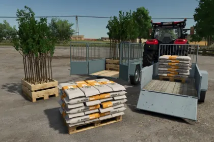 Efficient One Axle Trailer for FS25 — Compact and Spacious — 1