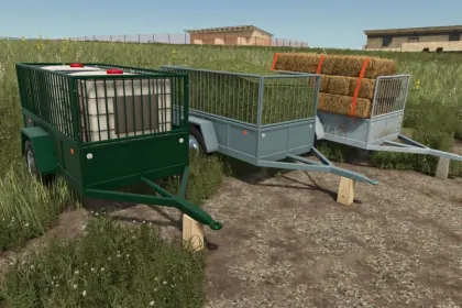 Efficient One Axle Trailer for FS25 — Compact and Spacious — 2