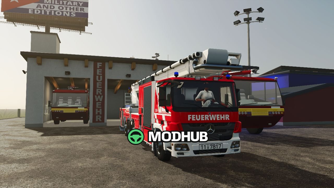 Пожежний причіп-автомобіль BF Mittelberg Articulated Fire Truck V1.0 для FS25