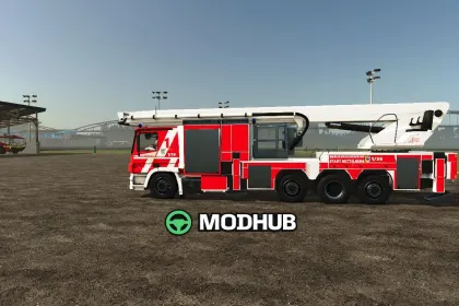 Пожежний причіп-автомобіль BF Mittelberg Articulated Fire Truck V1.0 для FS25 — 3