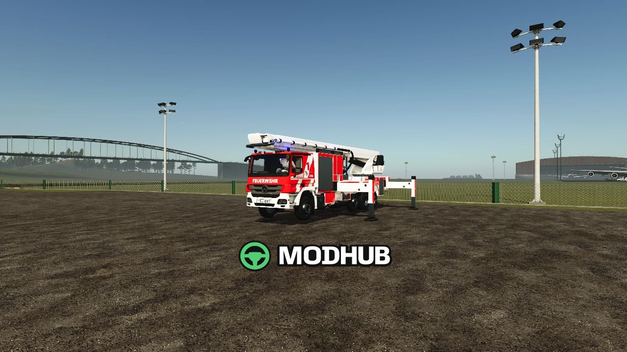 Пожежний причіп-автомобіль BF Mittelberg Articulated Fire Truck V1.0 для FS25