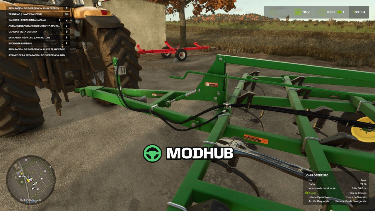 Мод Implement Maintenance V1.1 для FS25