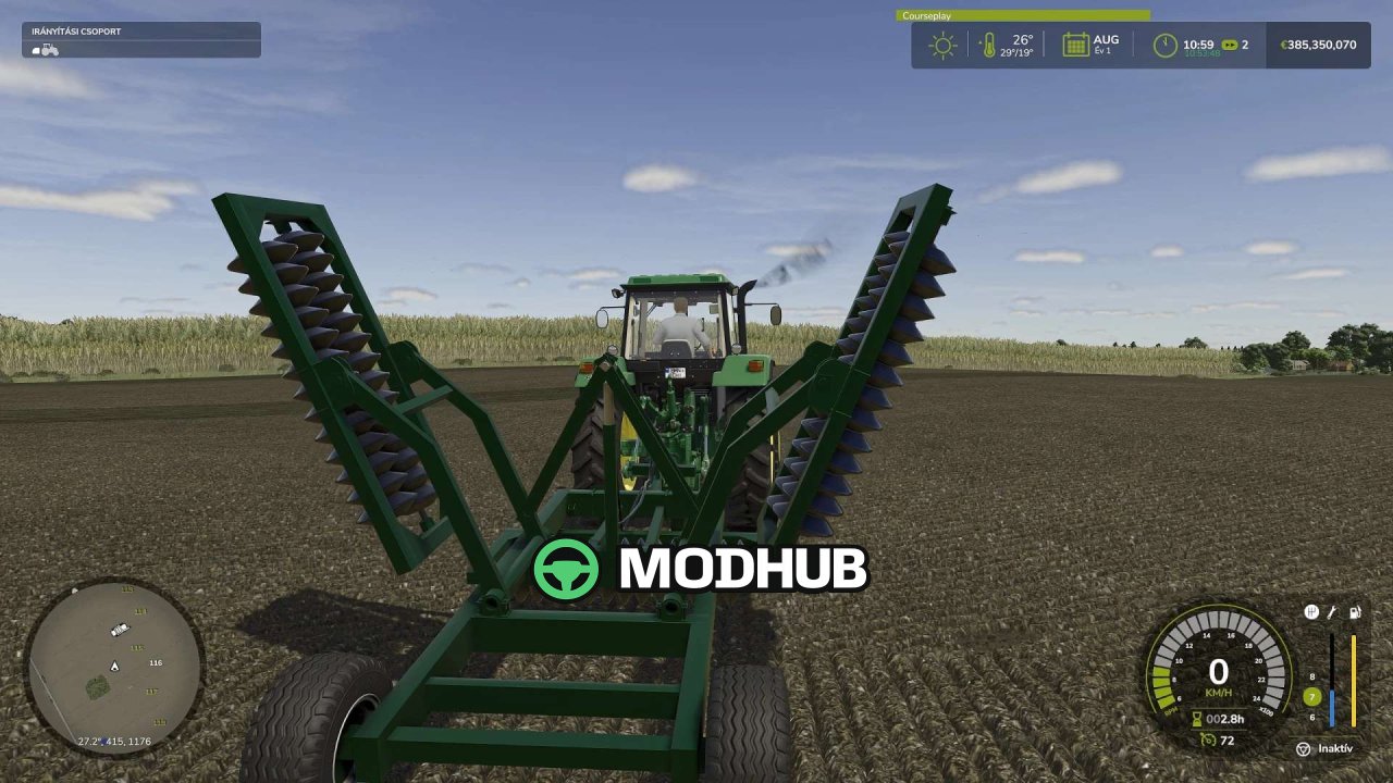 Розкидач/коток Lizard Lek o 6M Roll v1.0 для FS25