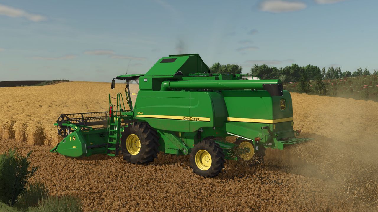 Комбайн John Deere W Series для Farming Simulator 25