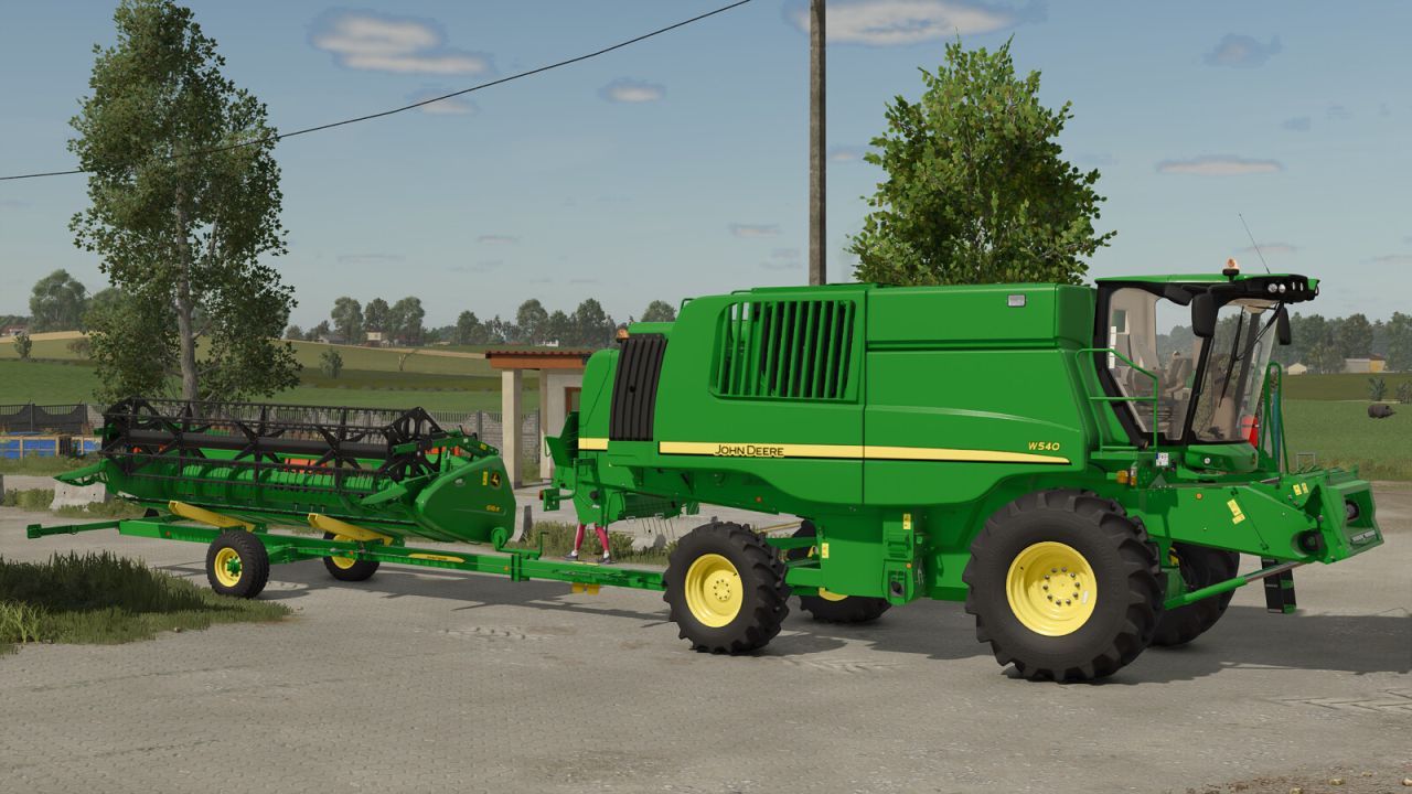 Комбайн John Deere W Series для Farming Simulator 25
