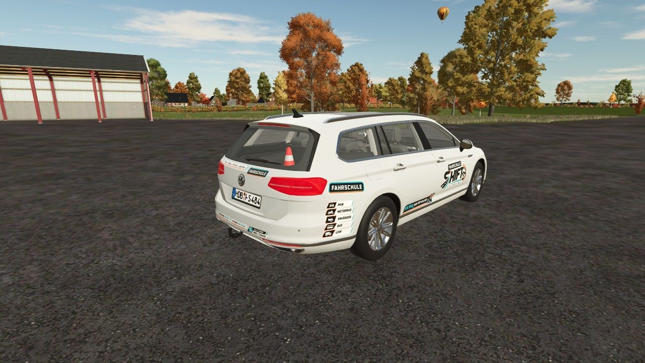 Texture Volkswagen Passat B8 2015 Driving School Shift for Farming Simulator 25