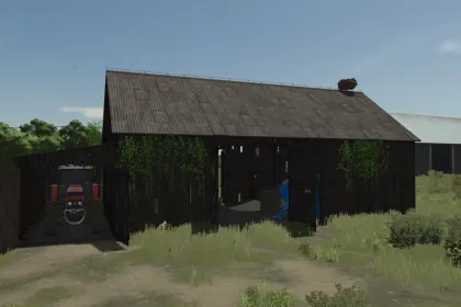 Атмосферний Польський Амбар Polish Old Barn для Зберігання Техніки та Урожаю в FS25 — 2