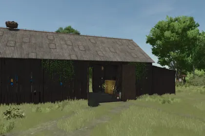 Атмосферний Польський Амбар Polish Old Barn для Зберігання Техніки та Урожаю в FS25 — 3