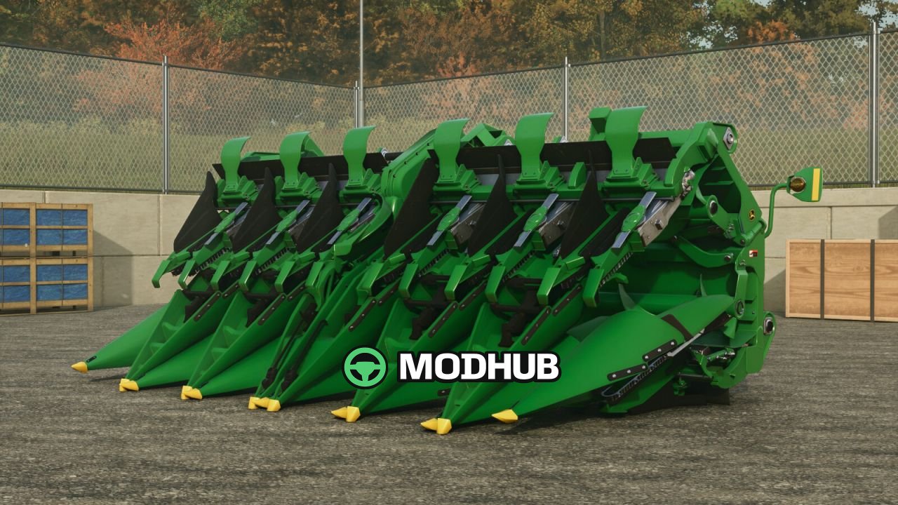 Жатка кукурудзяна John Deere 612FC/712FC V1.0 для FS25