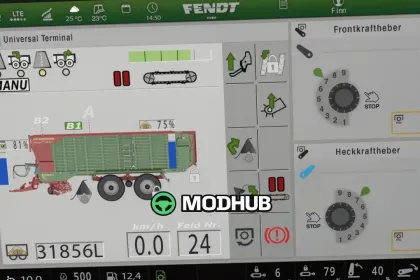 Екран isoBUS Strautmann Magnon 430 CFS (Prefab) V1.0.0.3 для FS25