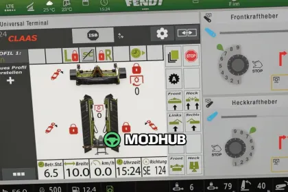 Екран Claas Disco isoBUS (Prefab) V1.0.0.1 для FS25