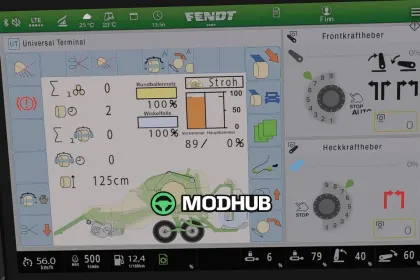 Екран isoBUS Krone Ultima (Prefab) V1.0.0.6 для FS25 — 2