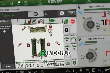Екран isoBUS Krone EasyCut (Prefab) V1.0.0.2 для FS25