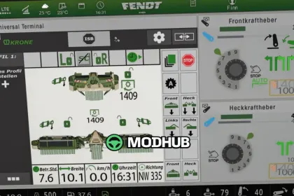 Екран isoBUS Krone EasyCut (Prefab) V1.0.0.2 для FS25 — 2