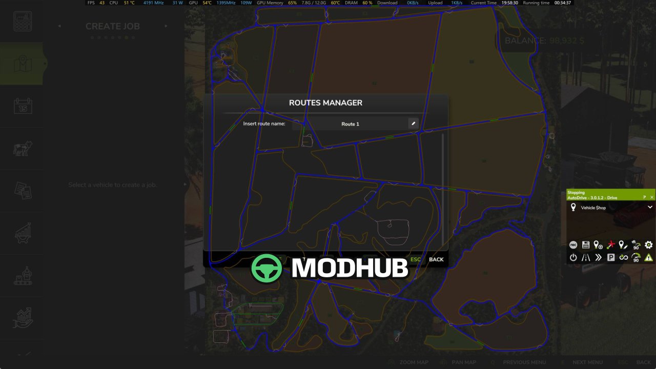 AutoDrive Fazenda Agua Limpa V1.0 для FS25