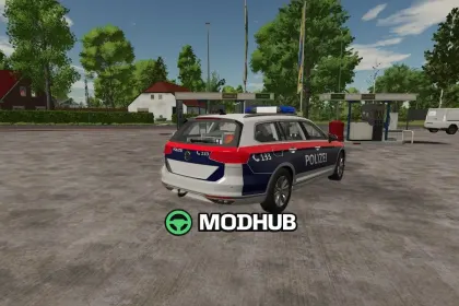 Поліційний Volkswagen Passat B8 2015 Austrian Police V1.0 для FS25 — 2