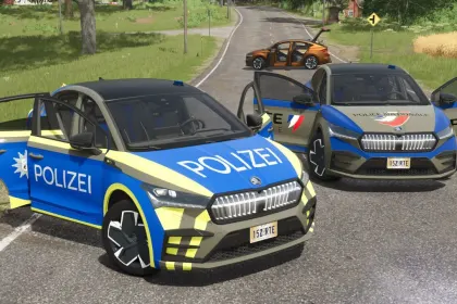 Moderner Elektro-Crossover Skoda Enyaq Coupé Plus — Maximum an Realismus für FS25 — 1