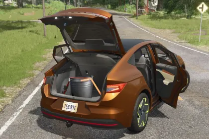 Moderner Elektro-Crossover Skoda Enyaq Coupé Plus — Maximum an Realismus für FS25 — 2