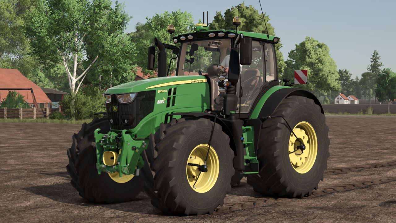 Трактор John Deere 6230-6250R 2019 для Farming Simulator 25