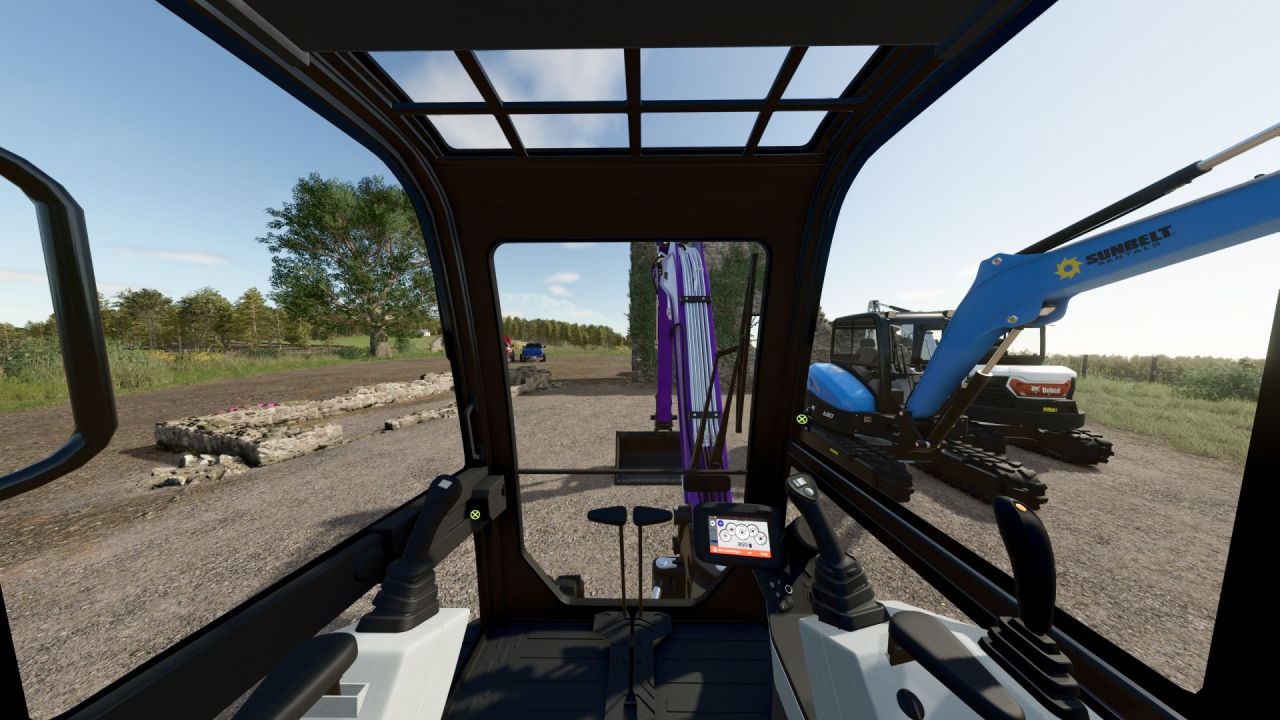 Екскаватор-навантажувач Bobcat E60 для Farming Simulator 25