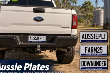 Australian license plates for Farming Simulator 25