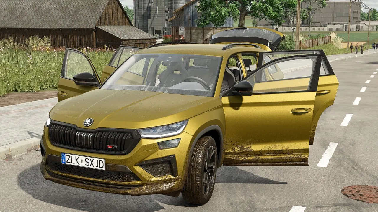 Спортивний Позашляховик Skoda Kodiaq RS Plus для Farming Simulator 25 — Реалістичні Анімації та Керування