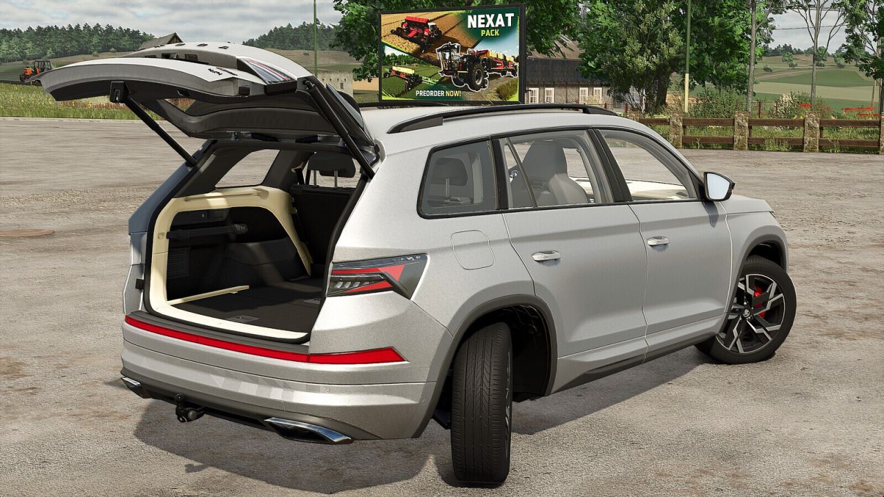Sport SUV Skoda Kodiaq RS Plus for Farming Simulator 25 — Realistic Animations and Control