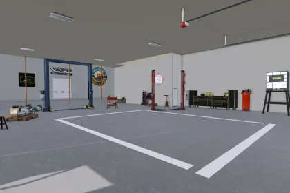 Майстерня та складський ангар Large Work Shop & Storage Facility для Farming Simulator 25 — 2