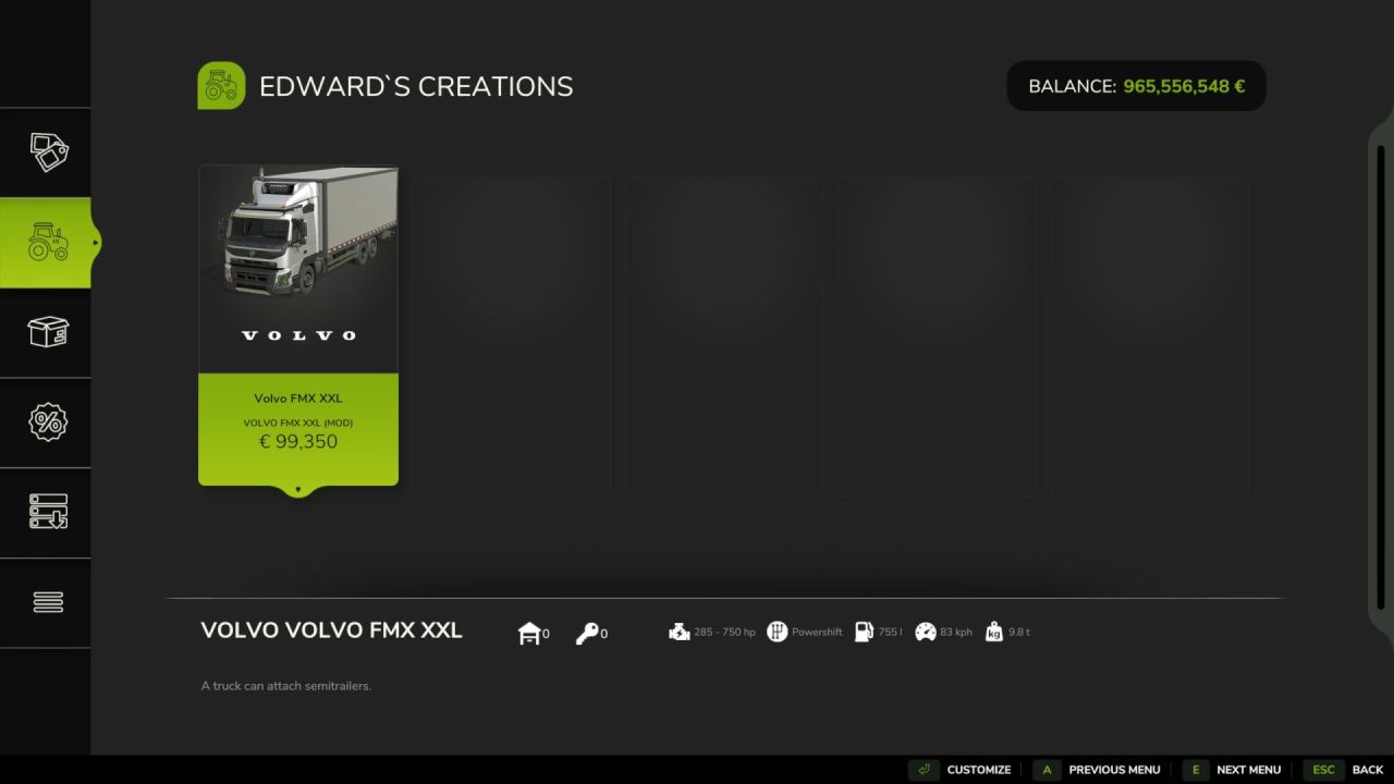 Вантажівка Volvo FMX XXL для Farming Simulator 25