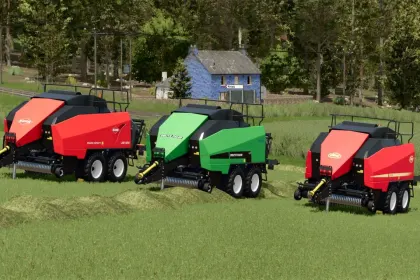 Пак квадратних прес-підбирачів Kuhn/Deutz/Vicon для Farming Simulator 25