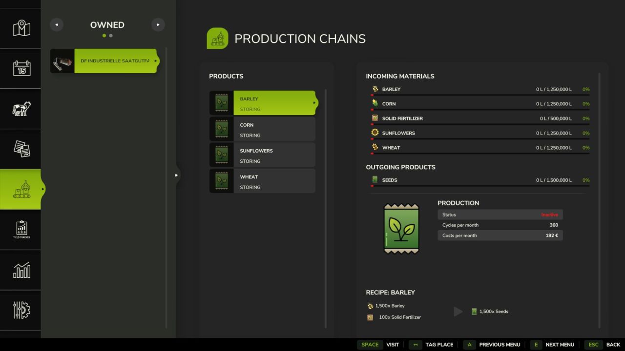 Завод для виробництва насіння DF Industrial Seed Factory M41 для Farming Simulator 25