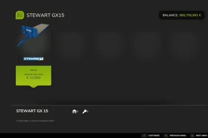 Платформа-контейнер Stewart GX 15 FT для Farming Simulator 25 — 4