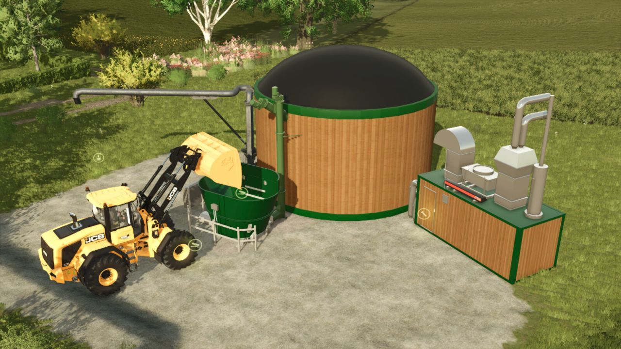 Nowoczesna Instalacja Biogazowa Wood-Biogas dla Ekonomicznej Farmy w FS25 - Zrzuty ekranu
