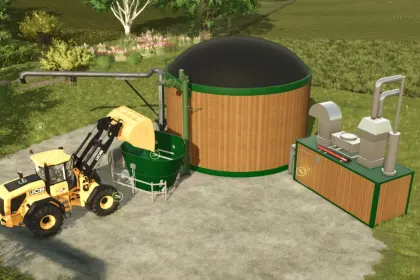 Nowoczesna Instalacja Biogazowa Wood-Biogas dla Ekonomicznej Farmy w FS25 — 5