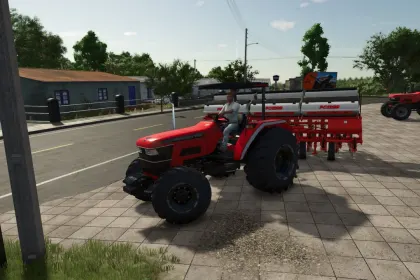 Powerful Small Tractor Mahindra 6000 8000 Series for Farming Simulator 25 — 3