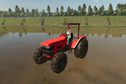 Powerful Small Tractor Mahindra 6000 8000 Series for Farming Simulator 25 — 4