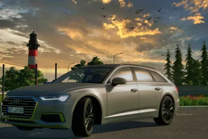 Автомобіль Audi A6 Avant 2020 для Farming Simulator 25