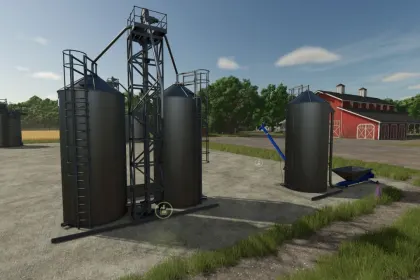 Efficient BIN Pack — Spacious Metal Silos BIN 10 and BIN 100 for Farming Simulator 25 — 2