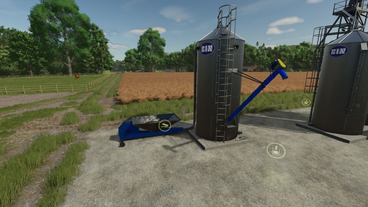 Efficient BIN Pack — Spacious Metal Silos BIN 10 and BIN 100 for Farming Simulator 25
