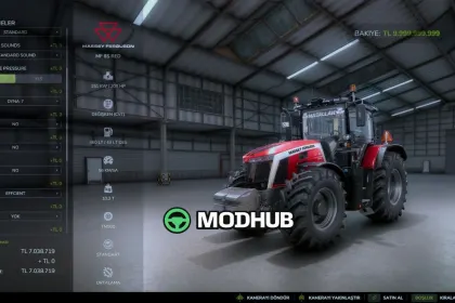 Трактор Massey Ferguson 8S Red V1.0 для FS25 — 5