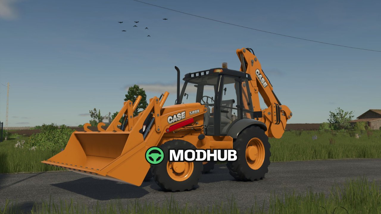 Екскаватор-навантажувачі Case 580N & 580 Super N для FS25