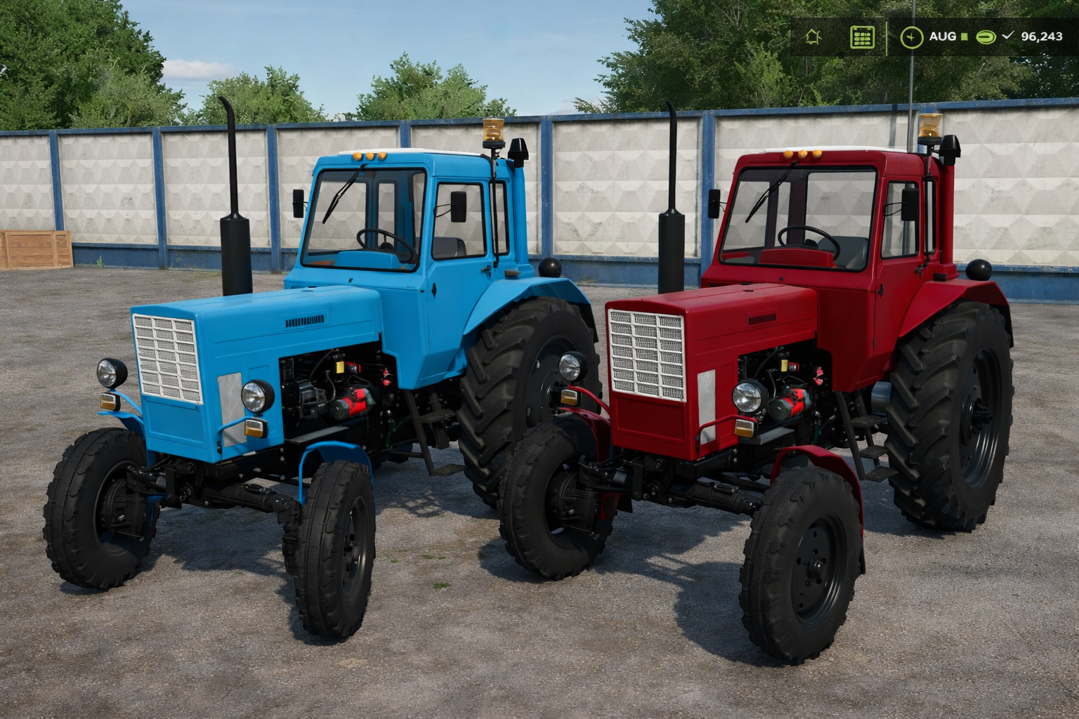 Mod na traktory MTZ 80 do Farming Simulator 25