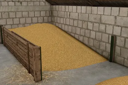 Практичні Grain Boxes для FS25 — Дешеве Зберігання Зерна в Будівлях та на Горищі