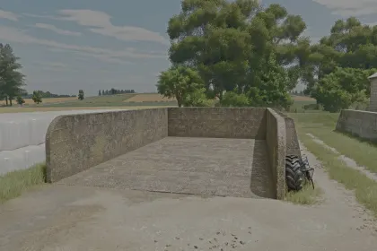 Силос-бункер для силосу Polish Silage Silo для Farming Simulator 25
