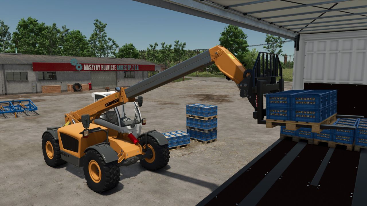 Телескопічний навантажувач Liebherr TL 436-7 для Farming Simulator 25