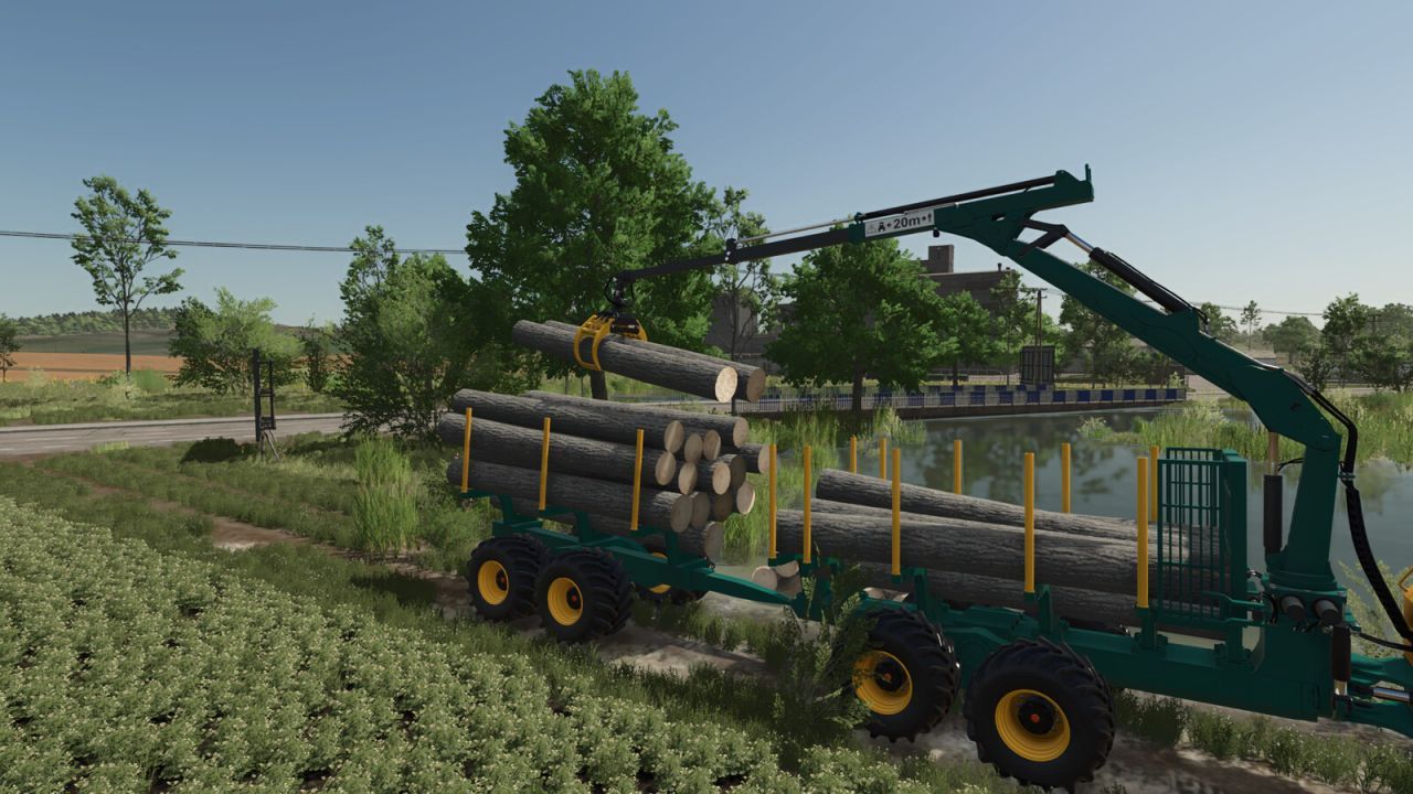 Причіп-лісова платформа Lizard LogFlex для Farming Simulator 25