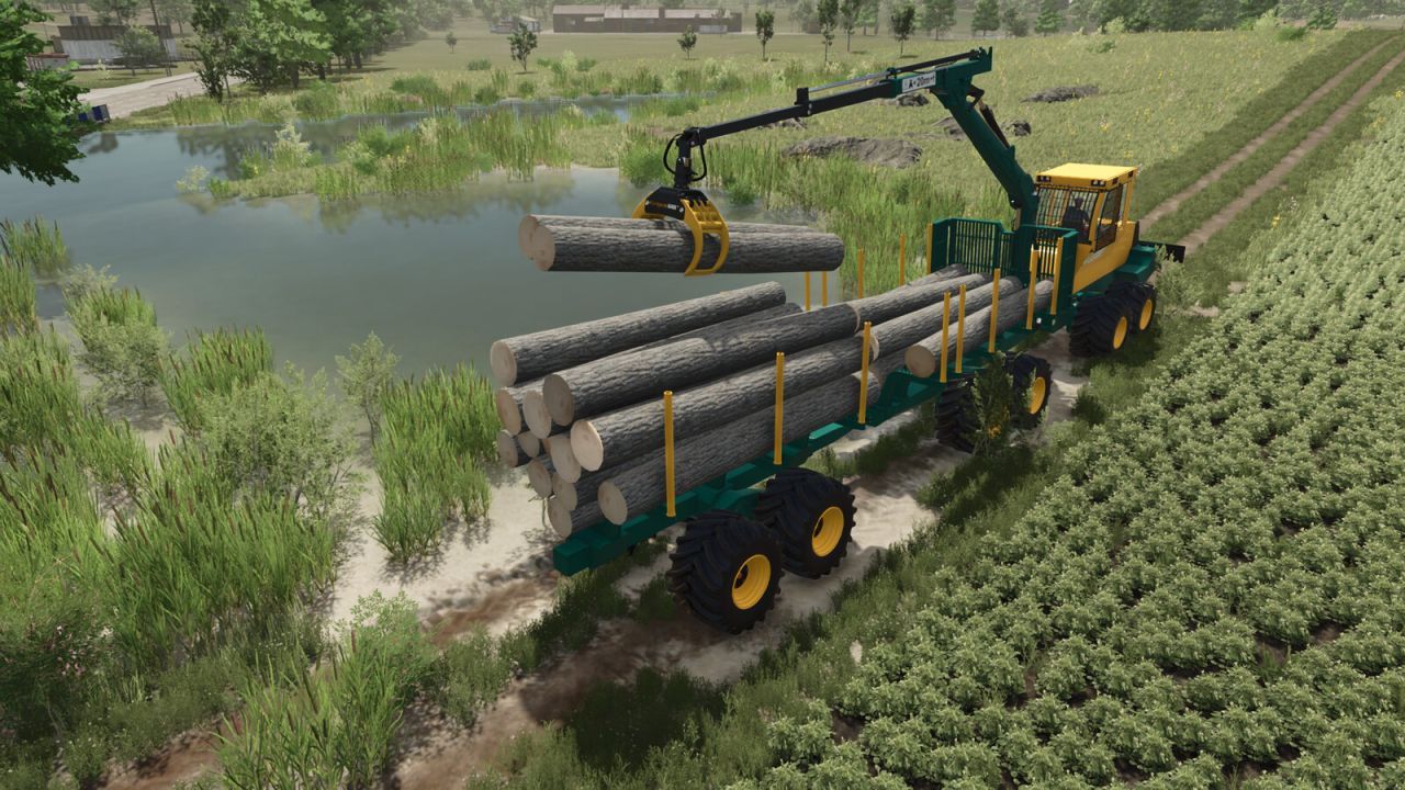 Причіп-лісова платформа Lizard LogFlex для Farming Simulator 25